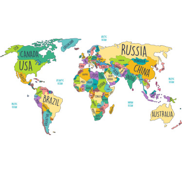 Papel de parede de esboço de mapa mundial lindamente projetado para qualquer espaço da sua casa! Com propriedades anti-bolha e anti-ondulação, perfeito para qualquer parede.