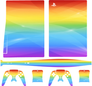 Autocolante Skin para PS5 Arco-íris - TenStickers