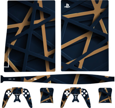 Autocolante Skin para PS5 Linhas abstratas entre si - TenStickers