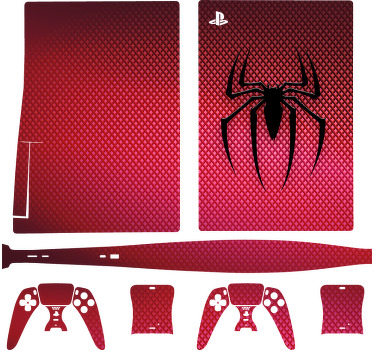 Autocolante Skin para PS5 Logotipo do peito do homem-aranha - TenStickers