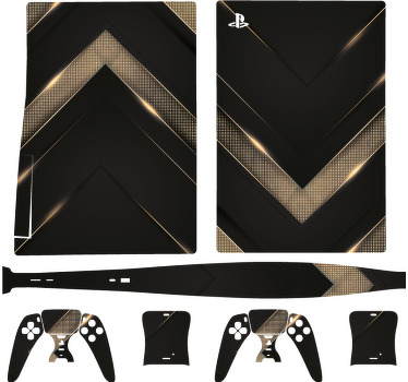 Autocolante Skin para PS5 Modelo de fundo de luxo moderno - TenStickers