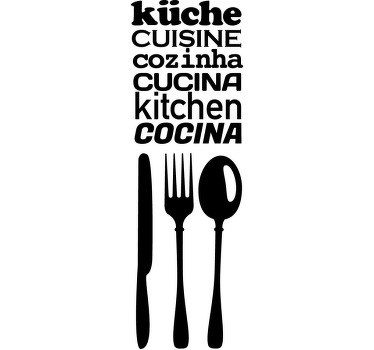 Autocolante para cozinha com conceitos - TenStickers