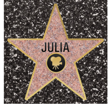 Autocolante da estrela de Hollywood - TenStickers