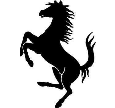 Sticker decorativo cavalo da Ferrari - TenStickers