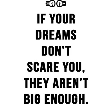 Vinil decorativo Muhammad Ali frase dreams - TenStickers