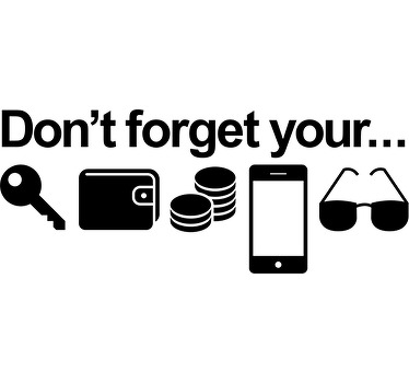 Adesivo '' Don't forget'' - TenStickers