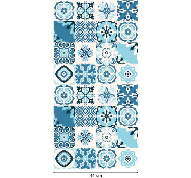Autocolante para móveis azulejos Azuis - TenStickers