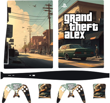 Autocolante de videojogos roubo de Carros Personalizados - TenStickers