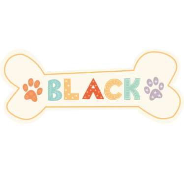 Autocolante de animais de estimação nome da Casa do Cão - TenStickers
