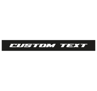 Autocolante para carros viseira solar monocolor personalizada - TenStickers