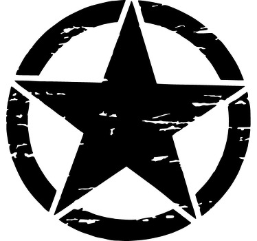 Vinil Decorativo Estrela Militar - TenStickers