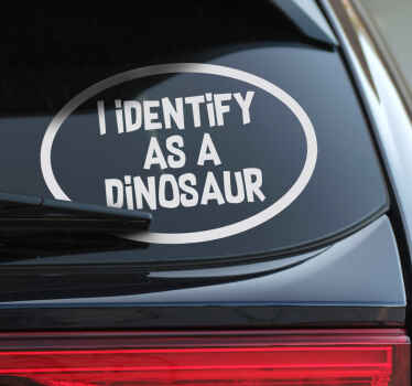 Adesivo para carro eu me identifico como - TenStickers