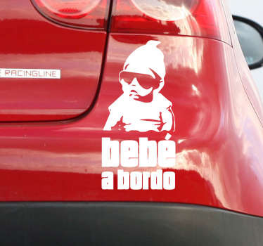 Autocolante para carro Bebé a bordo hangover. Proteja o seu bebe com este vinil autocolante de qualidade por um preço atrativo.