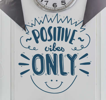 Autocolante decorativo boas energias - TenStickers
