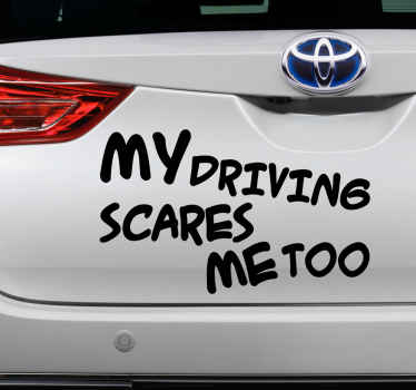 Autocolante para carro frase engraçada - TenStickers