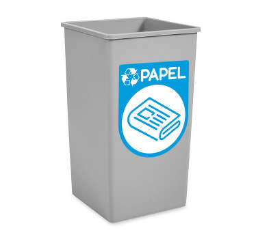 Vinil decorativo reciclagem papel - TenStickers
