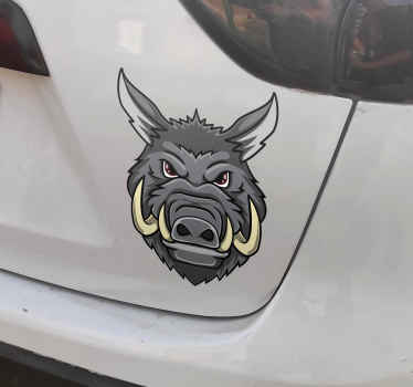 Autocolante para carros javali - TenStickers