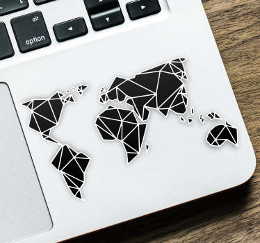 Vinil autocolante mapa mundo para decorar o seu pc. Tenha uma marca sua no seu computador e saiba sempre que é o seu. Fácil aplicação.