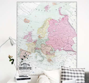 Autocolante decorativo para a sala de estar dos verdadeiros viajantes. Decore a sua casa com a ajuda dos nossos vinis e divirta-se.