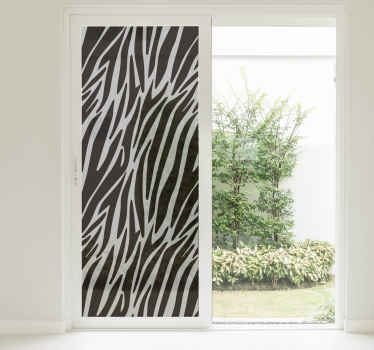 Autocolantes transparentes padrão zebra - TenStickers