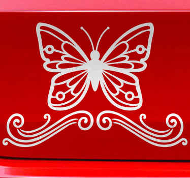Autocolante decorativo borboleta para carros disponível em diferentes cores e tamanhos. Fácil de aplicar e criado a partir do material da melhor qualidade.
