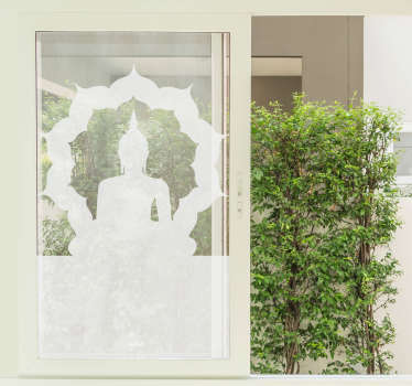 Vinil autocolante para janelas Buddha - TenStickers