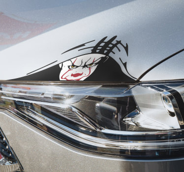 Autocolante para carros palhaço assustador - TenStickers