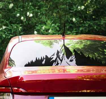 Autocolante para carros com montanhas - TenStickers