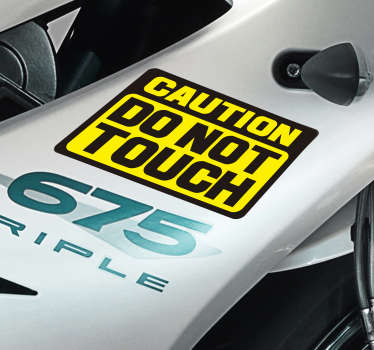 Vinil para motas Do Not Touch - TenStickers