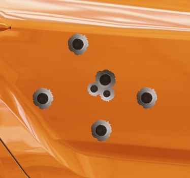 Autocolante para carros Efeito de tiro - TenStickers
