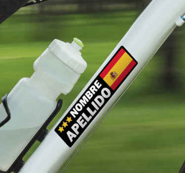 Bandeira personalizável da bicicleta autocolante bicicleta - TenStickers