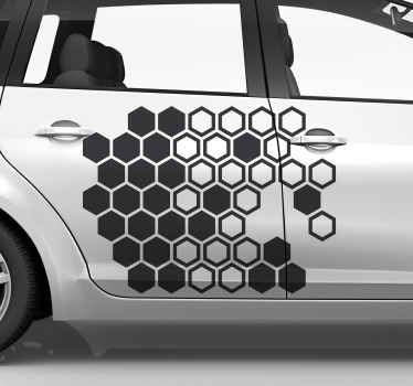 Autocolante para carros Estampa de favo de mel - TenStickers