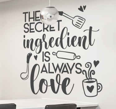Autocolante de lar citação de amor - TenStickers