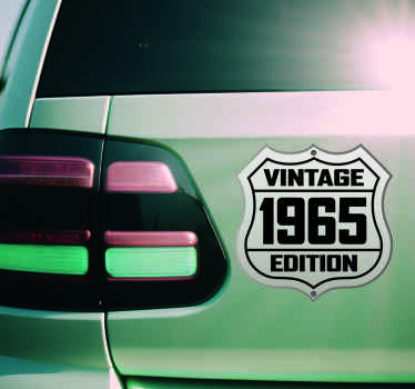 Autocolante para motas Clássico retro vintage - TenStickers
