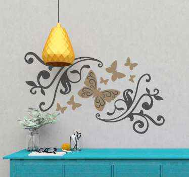vinis decorativos com borboleta, perfeito para decorar seu quarto. Fácil de aplicar e limpar, feito de material de alta qualidade.