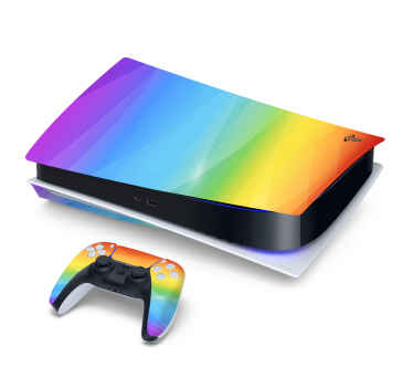 Autocolante Skin para PS5 Arco-íris - TenStickers