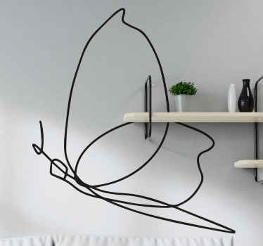 autocolante de Vinil decorativomuito legal e abstrato para sala de estar "borboleta minimalista" +10. 000 clientes satisfeitos. Entrega ao domicílio! Compre online!