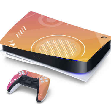 Autocolante Skin para PS5 Jogar símbolos em várias cores - TenStickers