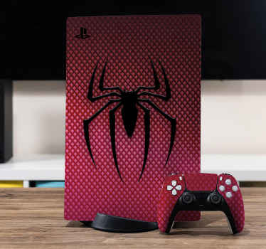 Autocolante Skin para PS5 Logotipo do peito do homem-aranha - TenStickers