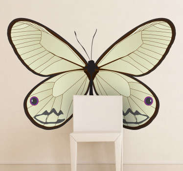 Vinil decorativo ilustrando uma borboleta perfeita, é um vinil perfeito para personalizar a sua decoração de interiores.
