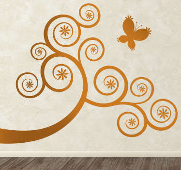 Autocolantes decorativos de silhuetas - adicione um toque da natureza à sua casa com este design. Disponível em vários tamanhos e cores.