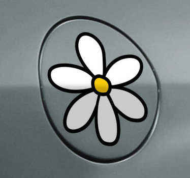Autocolante decorativo margarida para carro - TenStickers