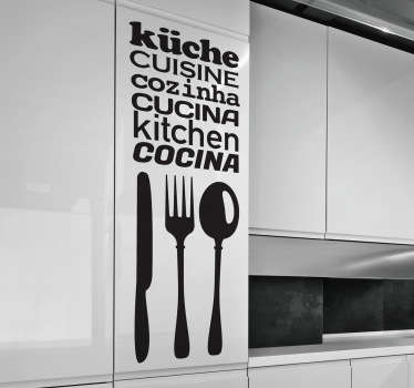 Autocolante para cozinha com conceitos - TenStickers