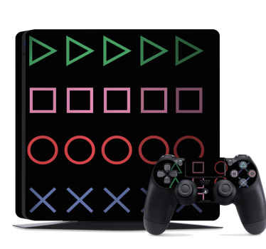 Autocolante Skin para PS5 Botões ps desbotados - TenStickers