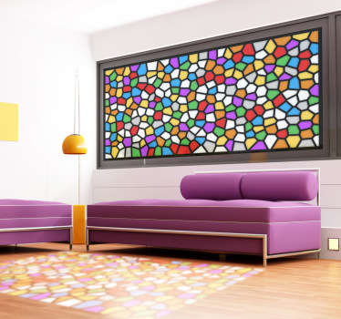 Autocolante mosaico colorido - TenStickers