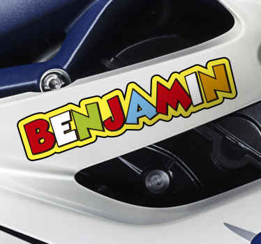 Sticker texto personalizável Valentino Rossi - TenStickers