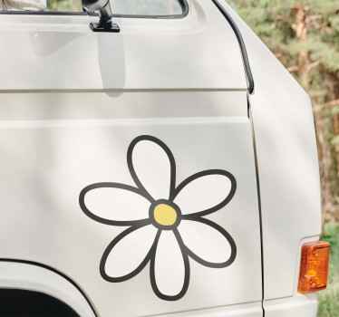 Autocolante decorativo margarida para carro - TenStickers