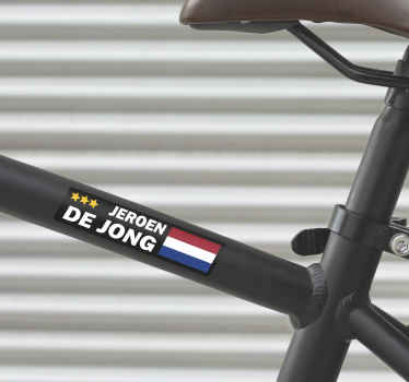 Bandeira personalizável da bicicleta autocolante bicicleta - TenStickers