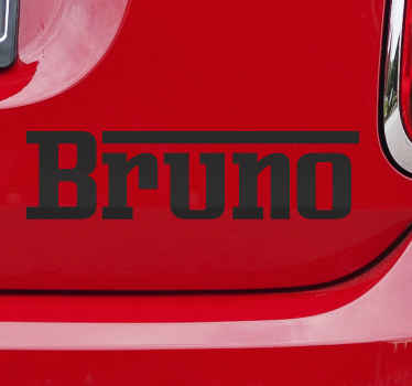 Sticker decorativo texto personalizável Ferrari - TenStickers