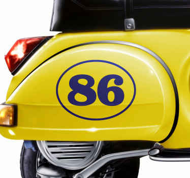 Autocolantes motas Número para veículo - TenStickers